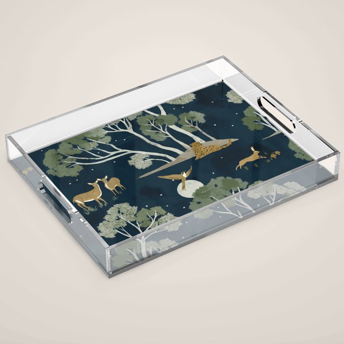 A Forest Awakens Full Moon Acrylic Tray Gallery Image 1