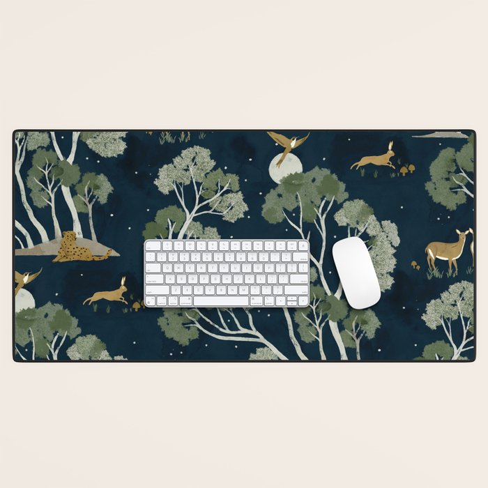 A Forest Awakens Full Moon Desk Mat Gallery Image 1
