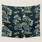 A Forest Awakens Full Moon Wall Tapestry Gallery Image 4