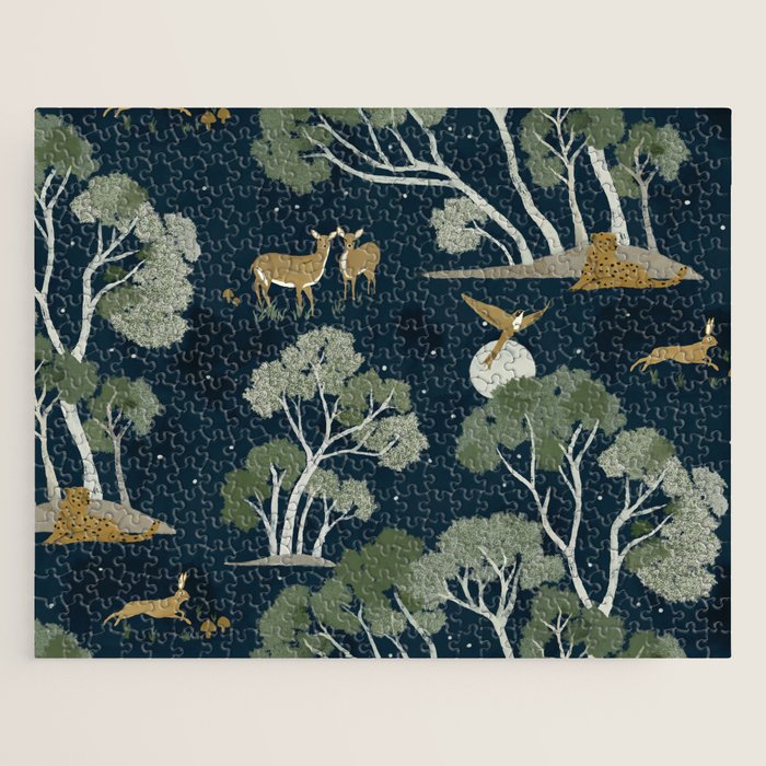 A Forest Awakens Full Moon Jigsaw Puzzle Gallery Image 1