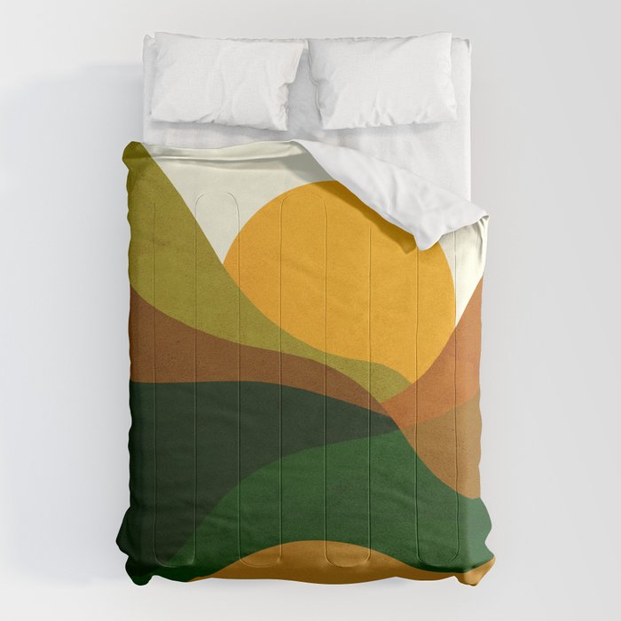 Abstraction_NEW_SUN_LANDSCAPE_SPRING_Minimalism_001B Comforter Gallery Image 6