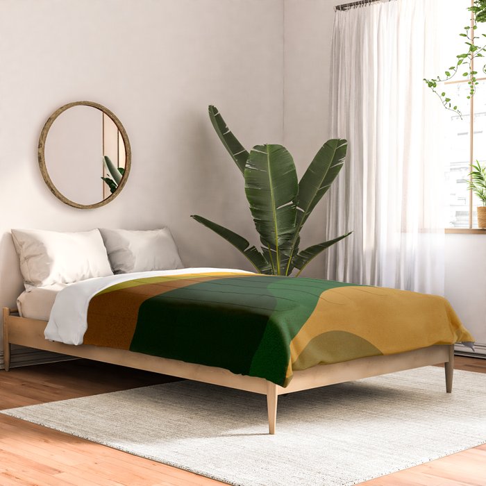 Abstraction_NEW_SUN_LANDSCAPE_SPRING_Minimalism_001B Comforter Gallery Image 2