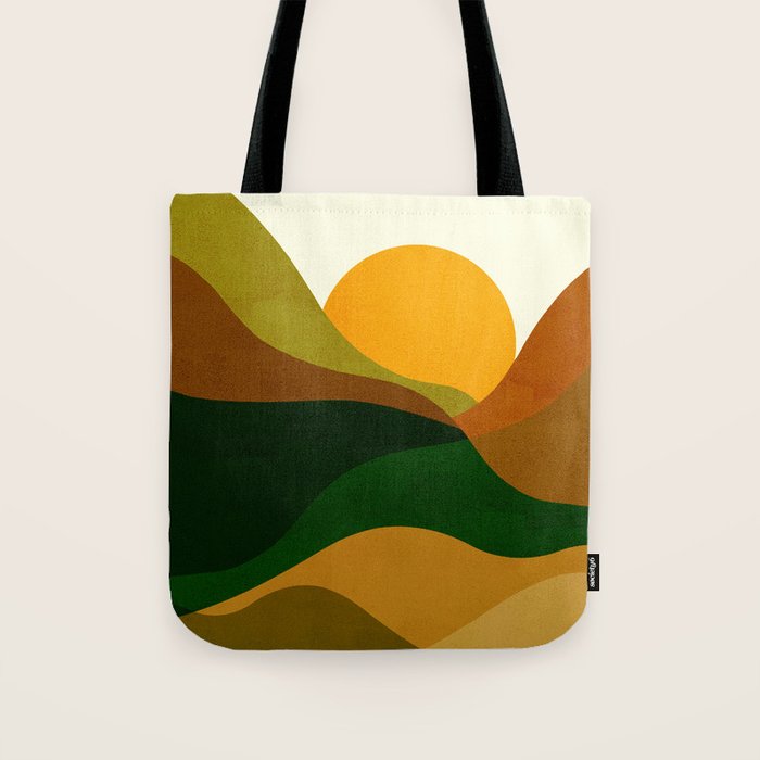 Abstraction_NEW_SUN_LANDSCAPE_SPRING_Minimalism_001B Tote Bag Gallery Image 1