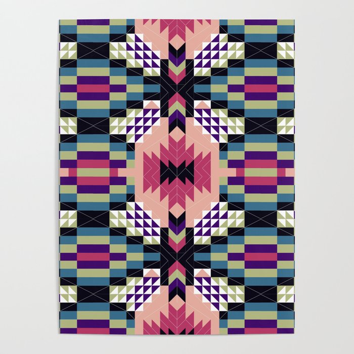 MP Tribal geometric B Poster Gallery Image 4