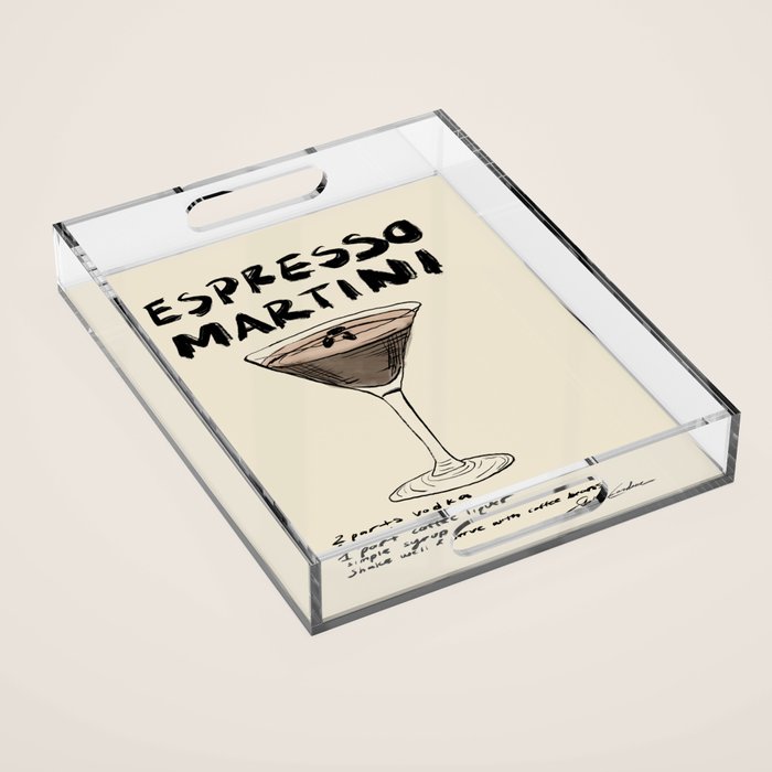 Espresso Martini Acrylic Tray Gallery Image 1