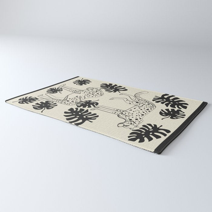 Cheetahs Monstera 4 Rug Gallery Image 3