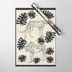 Cheetahs Monstera 4 Wrapping Paper Gallery Image 1