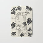 Cheetahs Monstera 4 Bath Mat Gallery Image 1
