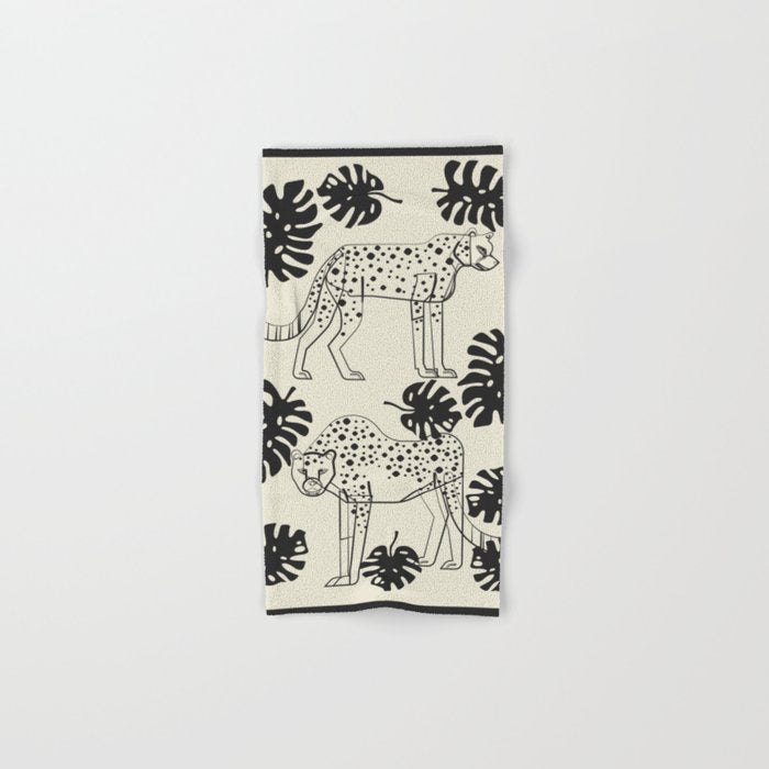 Cheetahs Monstera 4 Bath Towel Gallery Image 1