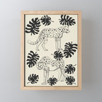 Cheetahs Monstera 4 Mini Art Print Gallery Image 1