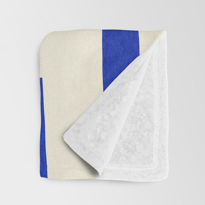 Composition n01-blue Throw Blanket Gallery Image 3