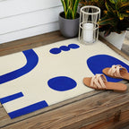 Composition n01-blue Outdoor Rug Gallery Image 2