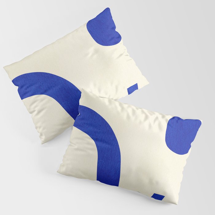 Composition n01-blue Pillow Sham Gallery Image 3