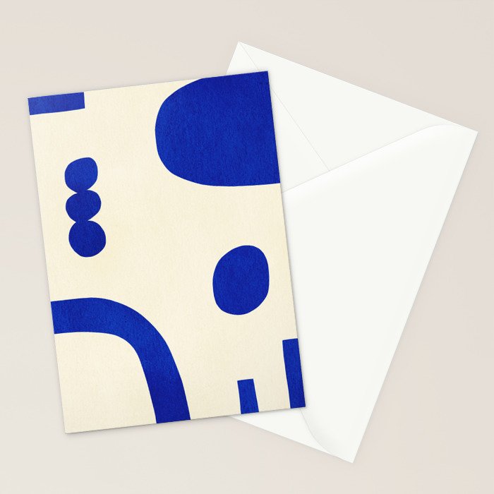 Composition n01-blue Stationery Card Gallery Image 2
