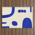 Composition n01-blue Outdoor Rug Gallery Image 1