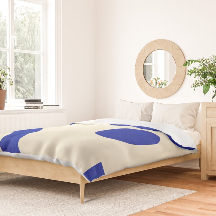 Composition n01-blue Duvet Cover Gallery Image 2