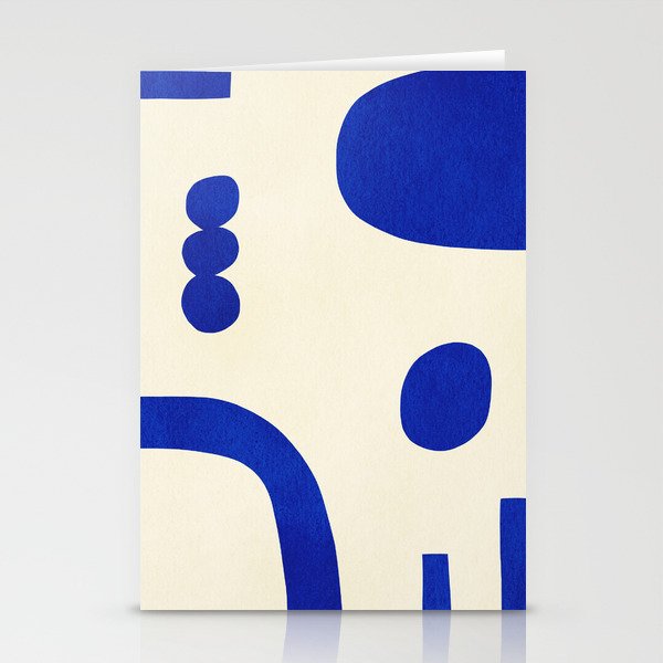Composition n01-blue Stationery Card Gallery Image 1
