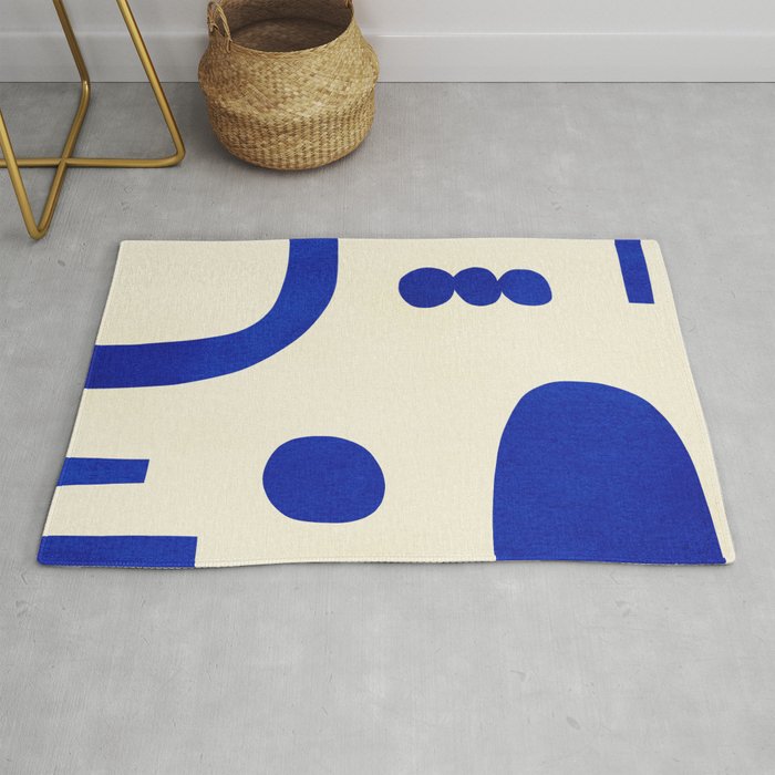 Composition n01-blue Rug Gallery Image 1