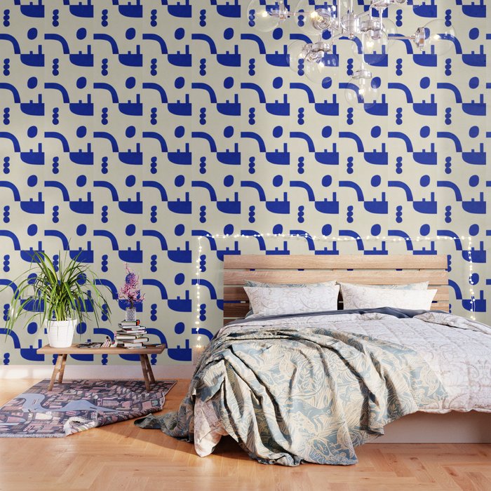 Composition n01-blue Wallpaper Gallery Image 1
