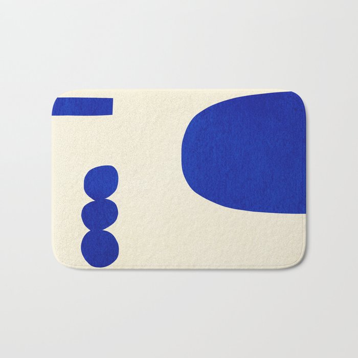 Composition n01-blue Bath Mat Gallery Image 1
