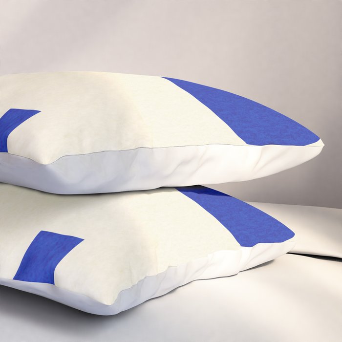 Composition n01-blue Pillow Sham Gallery Image 3