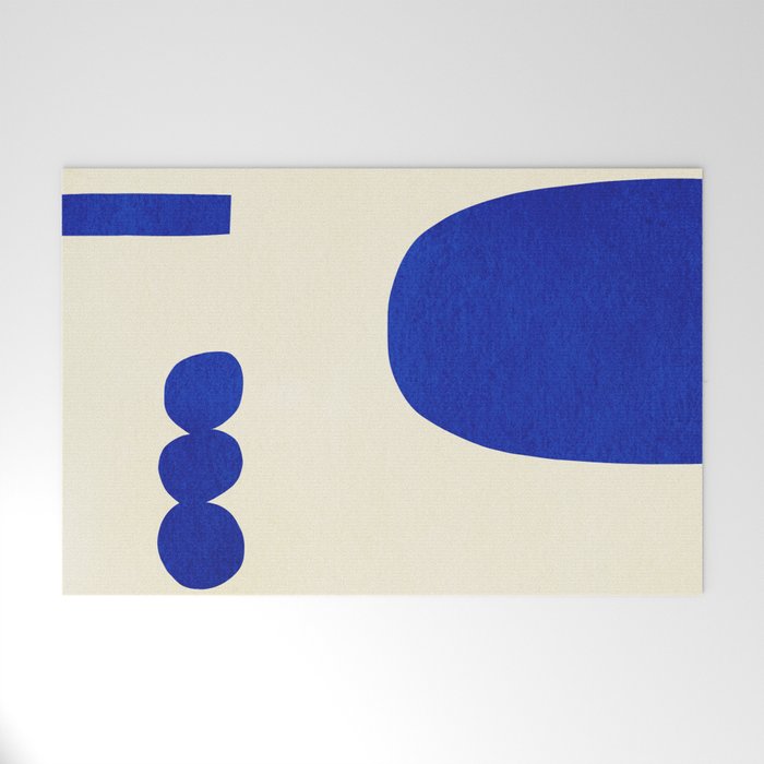 Composition n01-blue Welcome Mat