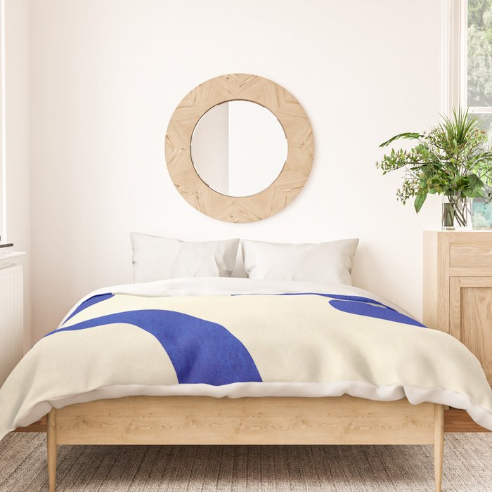 Composition n01-blue Duvet Cover Gallery Image 3