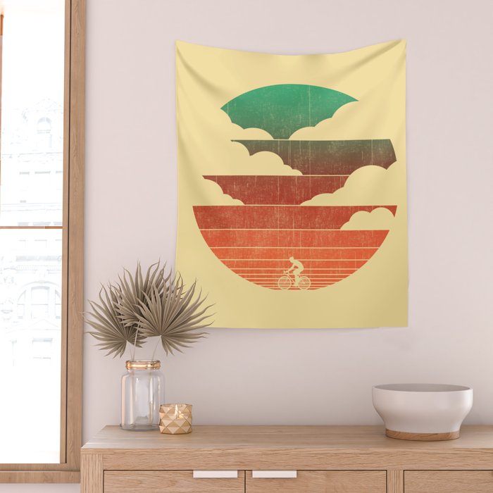Go West (cycling edition) Wall Tapestry Gallery Image 2