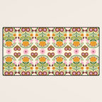 Let your Love Bloom Floral Folk Art Desk Mat Gallery Image 3
