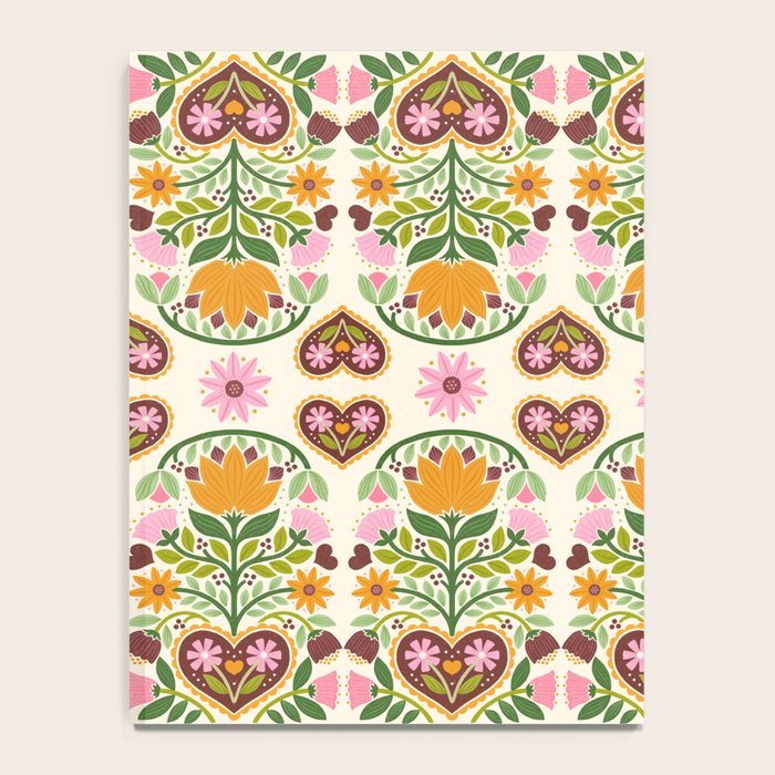 Let your Love Bloom Floral Folk Art Notebook Gallery Image 4