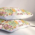 Let your Love Bloom Floral Folk Art Pillow Sham Gallery Image 3
