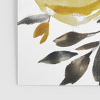 Navy and Yellow Loose Watercolor Floral Bouquet Poster Gallery Image 3