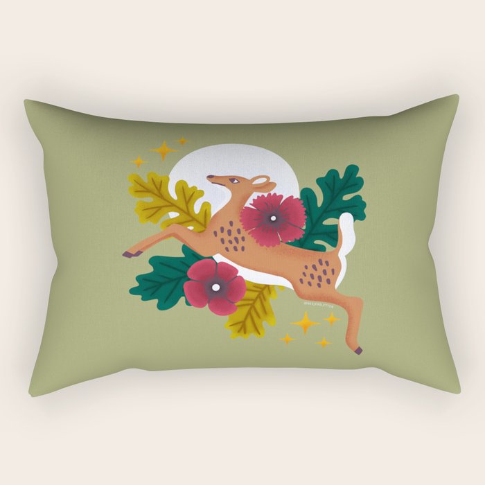 Doe - Crepuscular Critters Rectangular Pillow Gallery Image 2