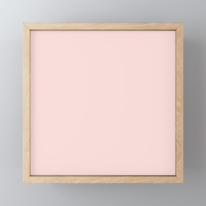 Light Pink Solid Color Mini Art Print Gallery Image 1