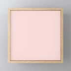 Light Pink Solid Color Mini Art Print Gallery Image 1