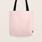 Light Pink Solid Color Tote Bag Gallery Image 1