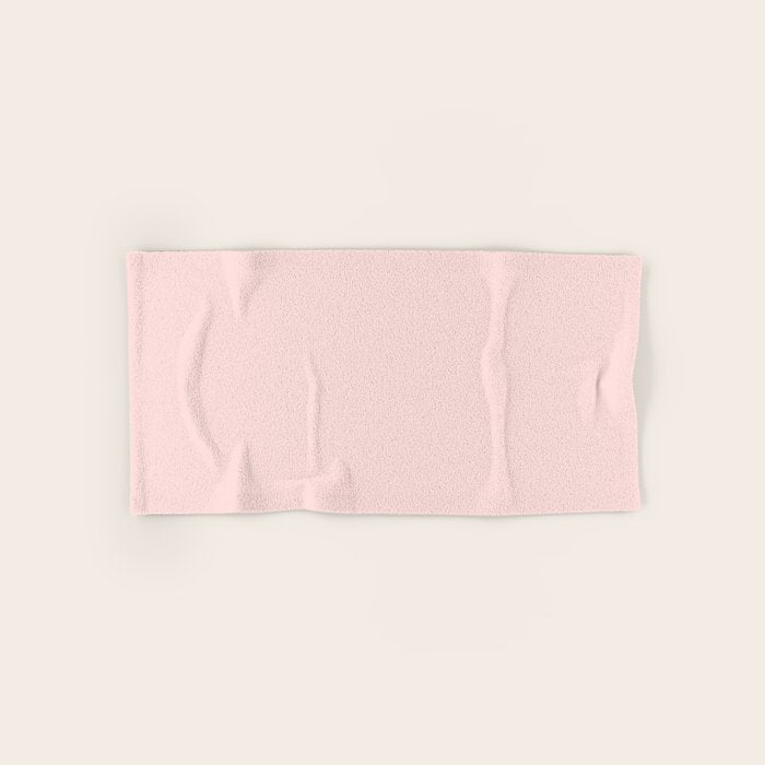 Light Pink Solid Color Bath Towel Gallery Image 1