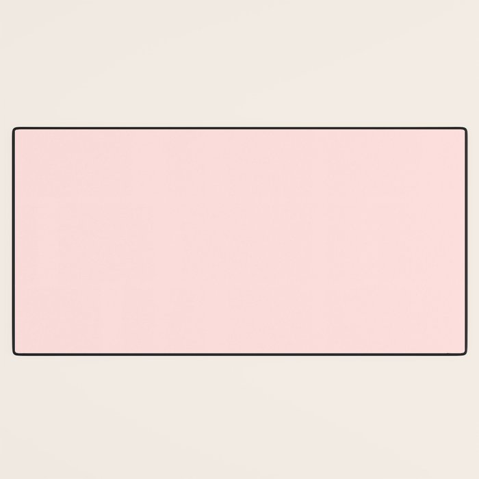 Light Pink Solid Color Desk Mat Gallery Image 3