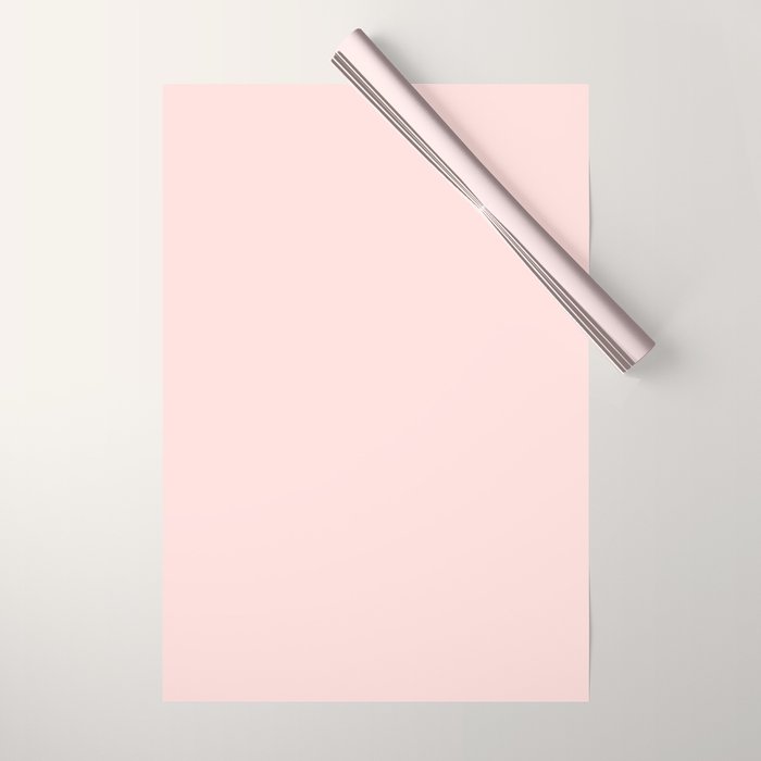 Light Pink Solid Color Wrapping Paper Gallery Image 1