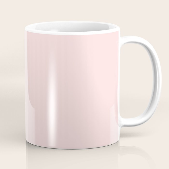 Light Pink Solid Color Coffee Mug Gallery Image 1