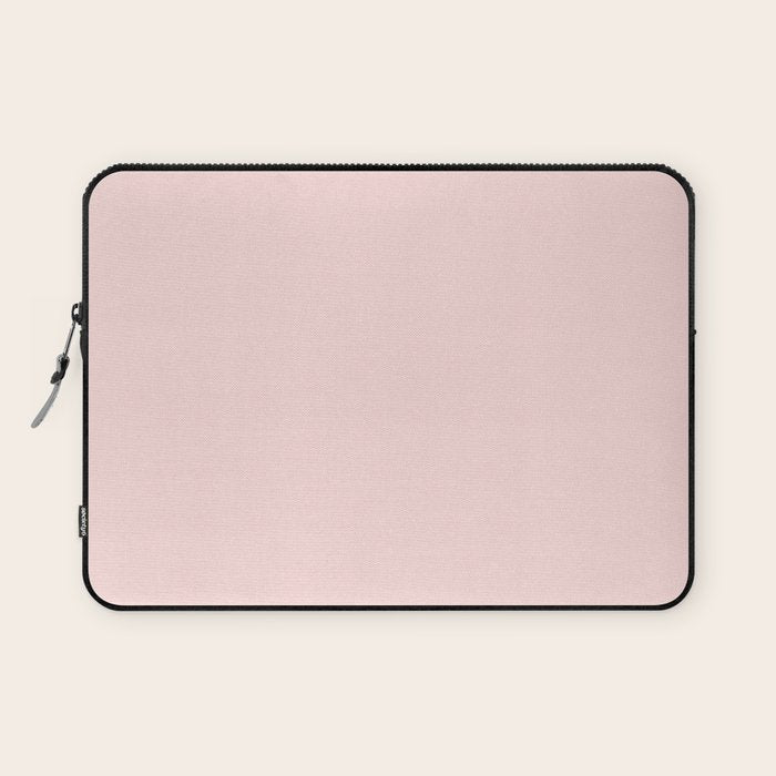 Light Pink Solid Color Laptop Sleeve Gallery Image 1