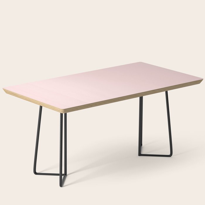Light Pink Solid Color Coffee Table Gallery Image 1