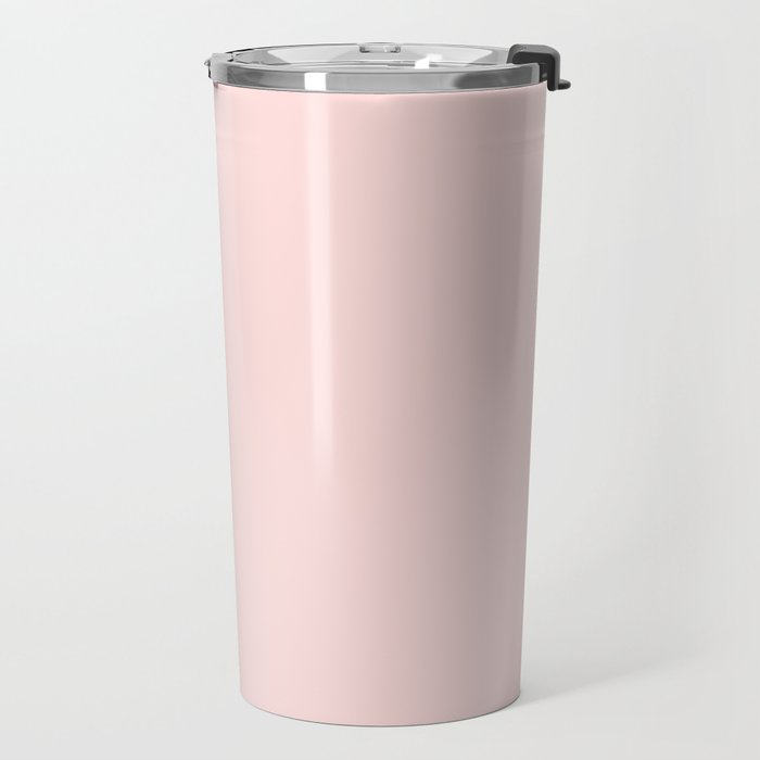 Light Pink Solid Color Travel Mug Gallery Image 2