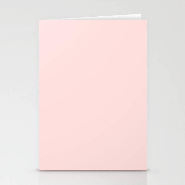 Light Pink Solid Color Stationery Card Gallery Image 1