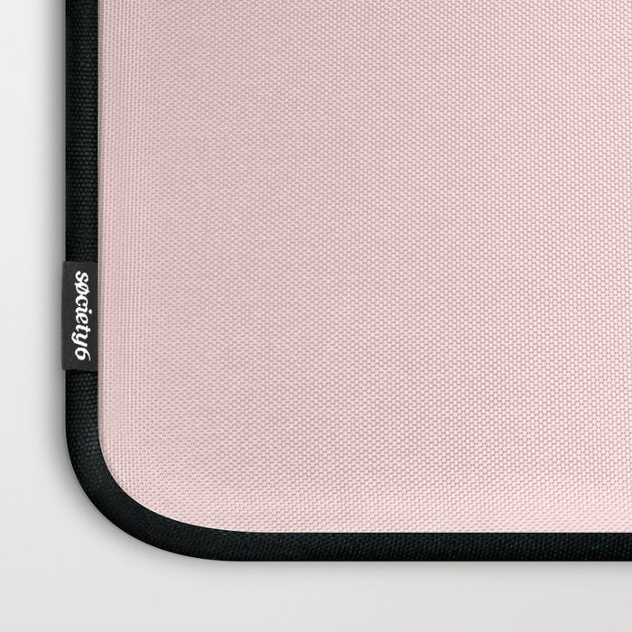 Light Pink Solid Color Laptop Sleeve Gallery Image 3