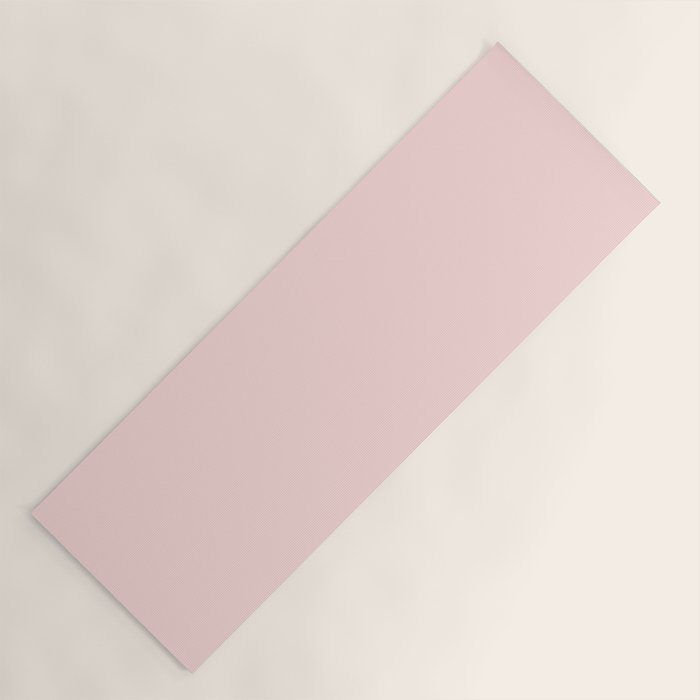 Light Pink Solid Color Yoga Mat Gallery Image 1