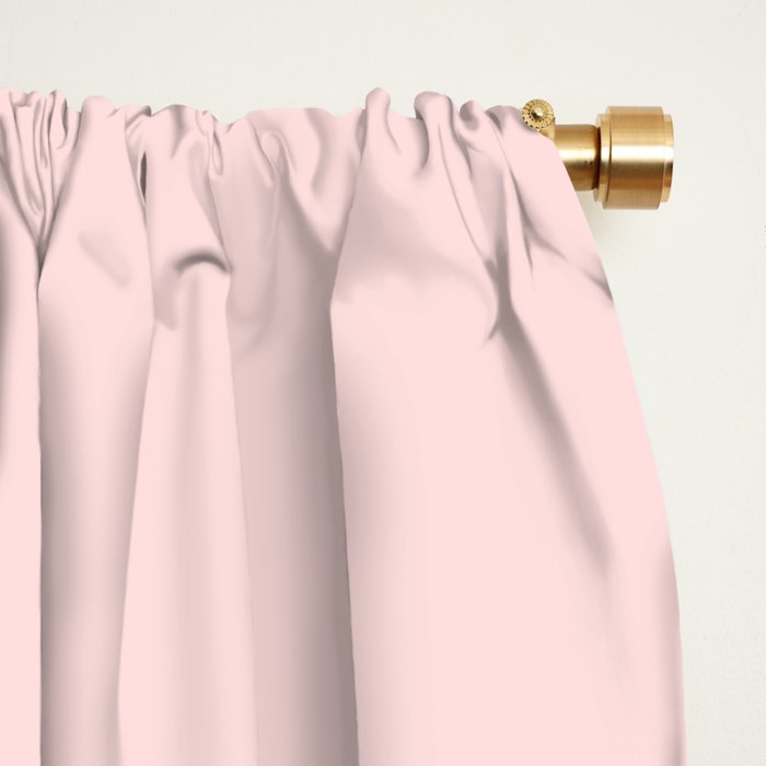 Light Pink Solid Color Window Curtain Gallery Image 2