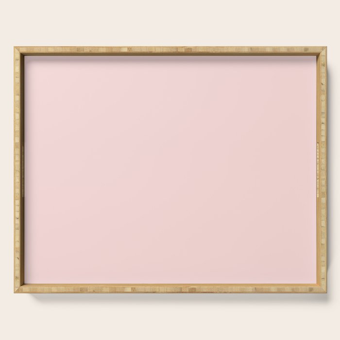 Light Pink Solid Color Serving Tray Gallery Image 1