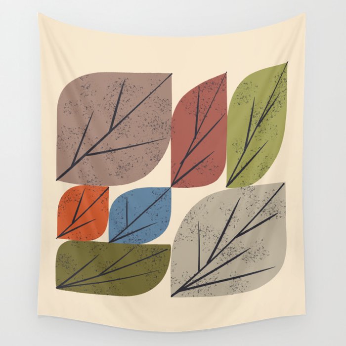 Leaf Grid Wall Tapestry Gallery Image 4