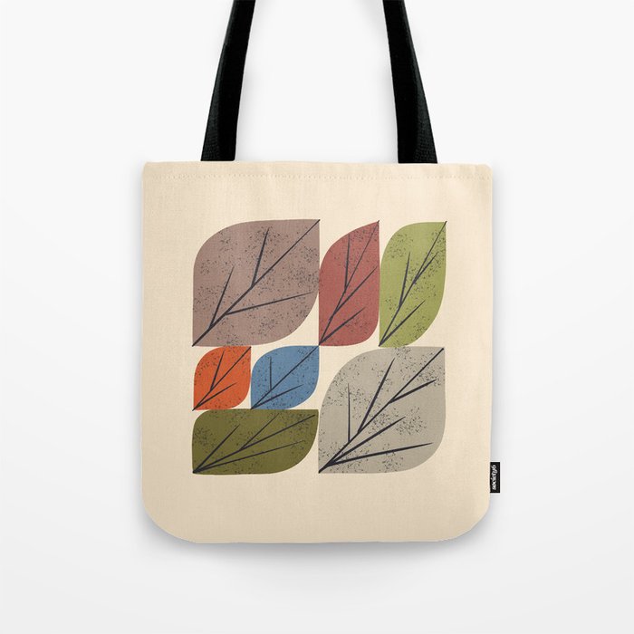 Leaf Grid Tote Bag Gallery Image 1